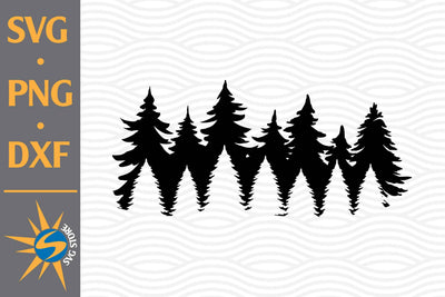 Forest Silhouette SVG, PNG, DXF Digital Files Include SVG SVGStoreShop 