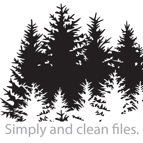 Forest Silhouette SVG TribaliumArtSF 