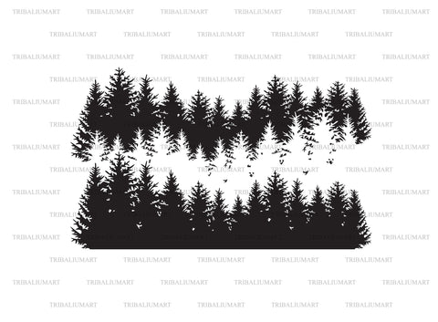 Forest Silhouette SVG TribaliumArtSF 