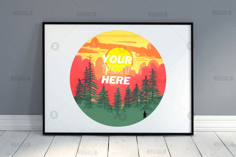 Forest Sunset Sky inspired Sublimation Circles Background bundle Sublimation Regulrcrative 