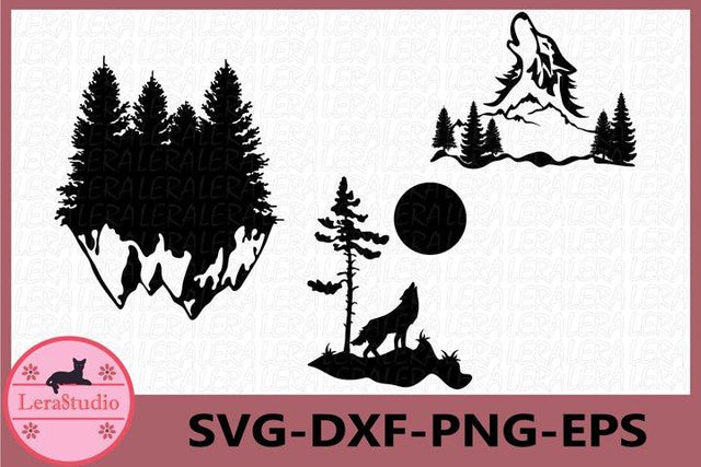 Forest Wolf Svg SVG Lerastudio 