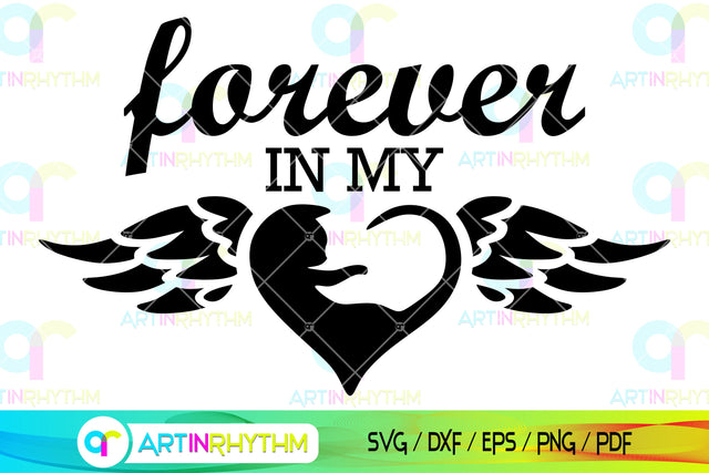 Forever in my heart cat svg SVG Artinrhythm shop 