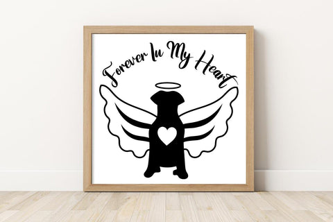 Forever In My Heart Dog Memorial Design SVG zoellartz 