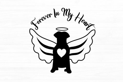Forever In My Heart Dog Memorial Design SVG zoellartz 