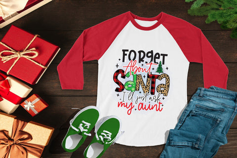 Forget About Santa I'll Just Ask My Aunt PNG Sublimation CraftLabSVG 