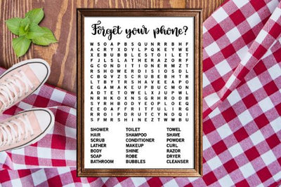 Forget your phone svg, bathroom word search svg, bathroom svg, forgot your phone svg, bathroom sign svg, farmhouse svg, funny svg, cricut SVG James 