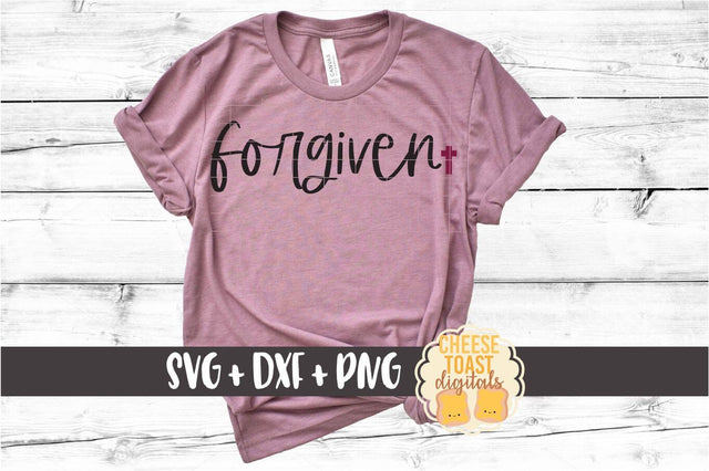 Forgiven - Religious Easter SVG PNG DXF Cut Files SVG Cheese Toast Digitals 