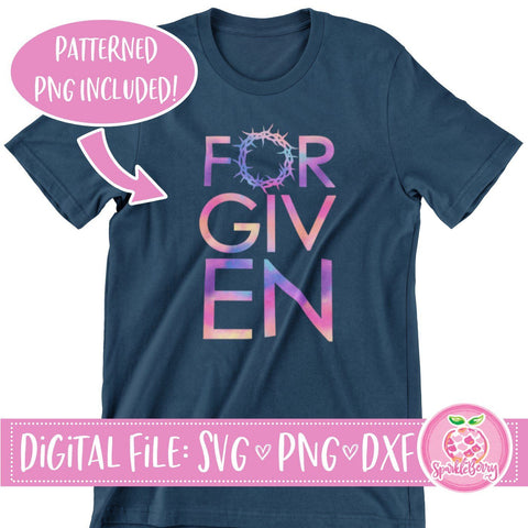 Forgiven SVG DXF | PNG for Sublimation SVG SparkleBerry 