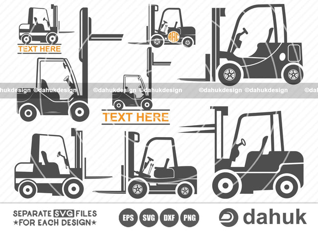 Forklift SVG, Forklift icons, Forklift vectors, Forklift Clipart, Forklift Files for Cricut, Forklift Cut Files For Silhouette, svg, eps, dxf, png, clipart cricut design space, vinyl cut files SVG dahukdesign 