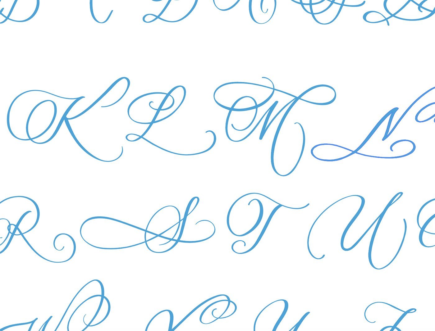 Cursive Calligraphy Alphabet Cursive Letter A To Z | Free Cursive