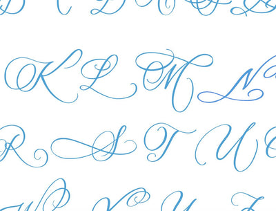 Formal Calligraphy Alphabet A thru Z Hand Lettered Cut File Limited Time Sale! SVG Cursive by Camille 