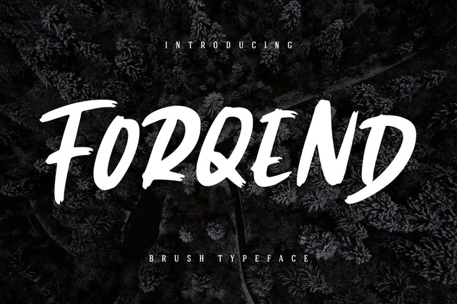 Forqend Brush Typeface Font Creatype Studio 