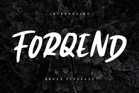 Forqend Brush Typeface Font Creatype Studio 