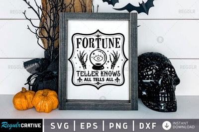 Fortune teller knows all tells all SVG SVG Regulrcrative 