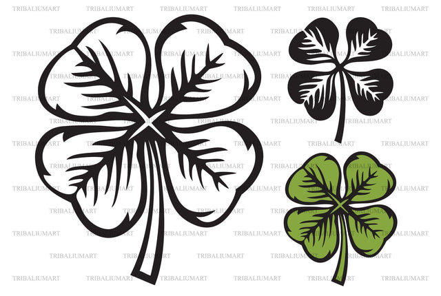 Four - leaf clover SVG TribaliumArtSF 