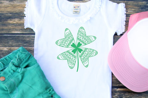 Four Leaf Clover Zentangle SVG | So Fontsy SVG So Fontsy Design Shop 