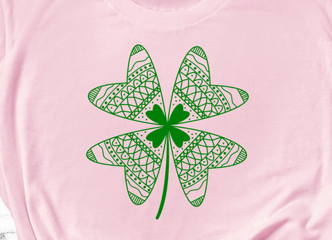 Four Leaf Clover Zentangle SVG | So Fontsy SVG So Fontsy Design Shop 