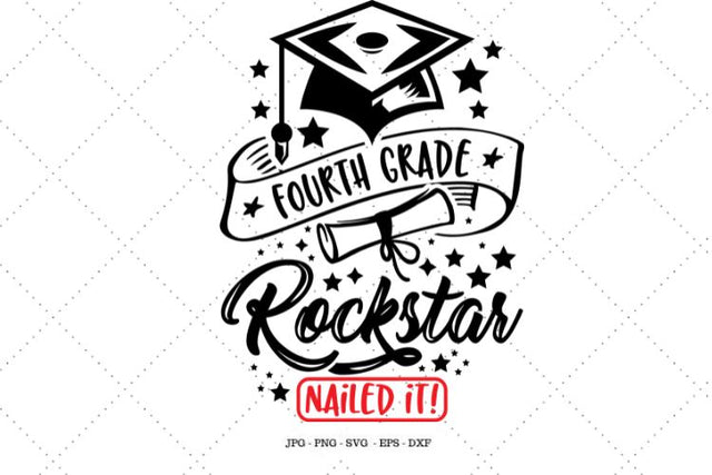fourth Grade, 4th Grade, Grad Gift, Last Day of School, School Svg, Last Day Sign, Graduation Gifts SVG SVG Digital Designer 
