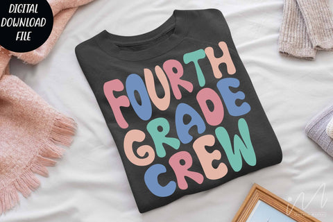 Fourth grade crew svg, Fourth grade crew teacher svg, Fourth grade group shirt, teacher gift shirt, comfort color shirt, teacher t shirt svg SVG Isabella Machell 