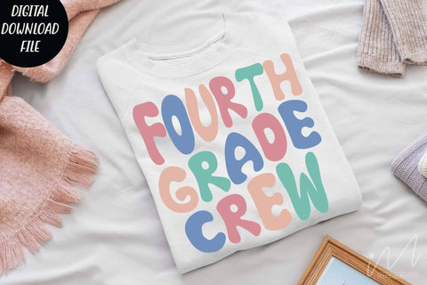 Fourth grade crew svg, Fourth grade crew teacher svg, Fourth grade group shirt, teacher gift shirt, comfort color shirt, teacher t shirt svg SVG Isabella Machell 