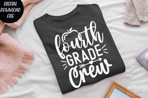 Fourth grade crew svg, Halloween t shirt svg, Fourth grade crew teacher svg, Fourth grade group shirt, teacher gift shirt, comfort color shirt, teacher t shirt svg SVG Isabella Machell 