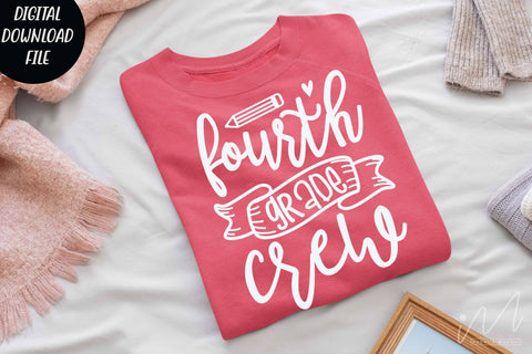 Fourth grade crew svg, Halloween t shirt svg, Fourth grade crew teacher svg, Fourth grade group shirt, teacher gift shirt, comfort color shirt, teacher t shirt svg SVG Isabella Machell 