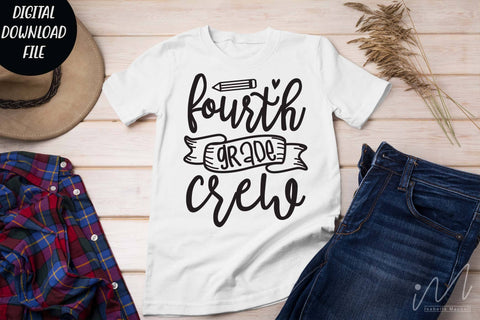 Fourth grade crew svg, Halloween t shirt svg, Fourth grade crew teacher svg, Fourth grade group shirt, teacher gift shirt, comfort color shirt, teacher t shirt svg SVG Isabella Machell 