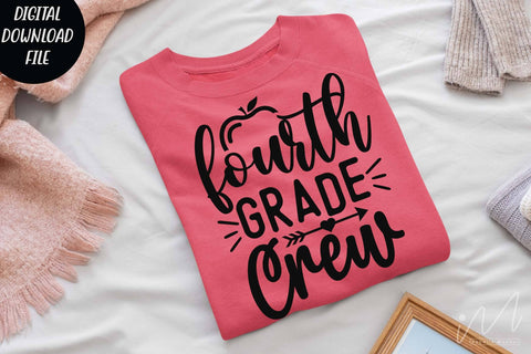 Fourth grade crew svg, Halloween t shirt svg, Fourth grade crew teacher svg, Fourth grade group shirt, teacher gift shirt, comfort color shirt, teacher t shirt svg SVG Isabella Machell 