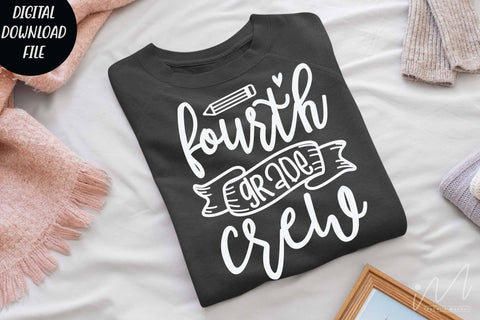 Fourth grade crew svg, Halloween t shirt svg, Fourth grade crew teacher svg, Fourth grade group shirt, teacher gift shirt, comfort color shirt, teacher t shirt svg SVG Isabella Machell 