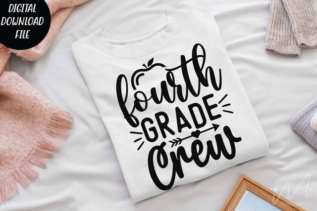 Fourth grade crew svg, Halloween t shirt svg, Fourth grade crew teacher svg, Fourth grade group shirt, teacher gift shirt, comfort color shirt, teacher t shirt svg SVG Isabella Machell 