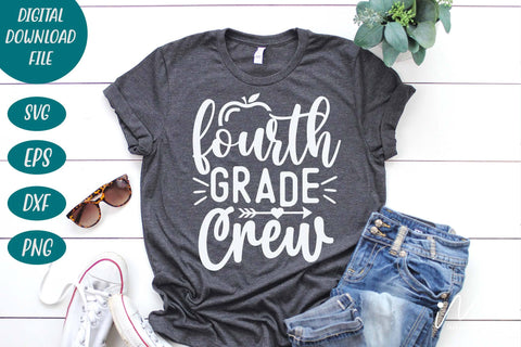 Fourth grade crew svg, Halloween t shirt svg, Fourth grade crew teacher svg, Fourth grade group shirt, teacher gift shirt, comfort color shirt, teacher t shirt svg SVG Isabella Machell 