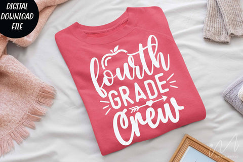 Fourth grade crew svg, Halloween t shirt svg, Fourth grade crew teacher svg, Fourth grade group shirt, teacher gift shirt, comfort color shirt, teacher t shirt svg SVG Isabella Machell 