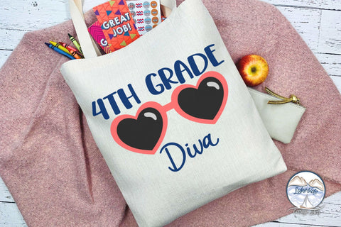 Fourth Grade Diva SVG Lakeside Cottage Arts 