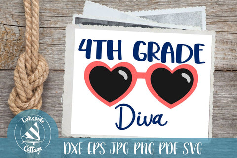 Fourth Grade Diva SVG Lakeside Cottage Arts 