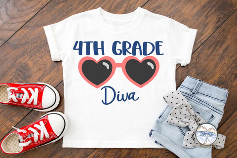 Fourth Grade Diva SVG Lakeside Cottage Arts 