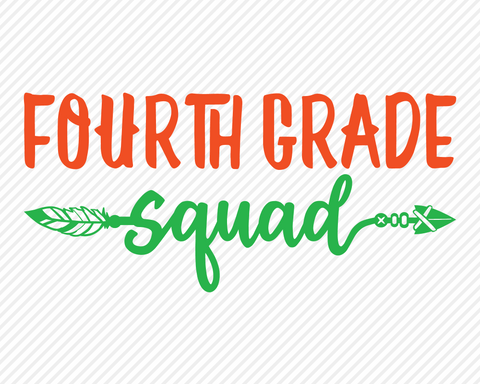 Fourth Grade Squad | School SVG SVG Texas Southern Cuts 