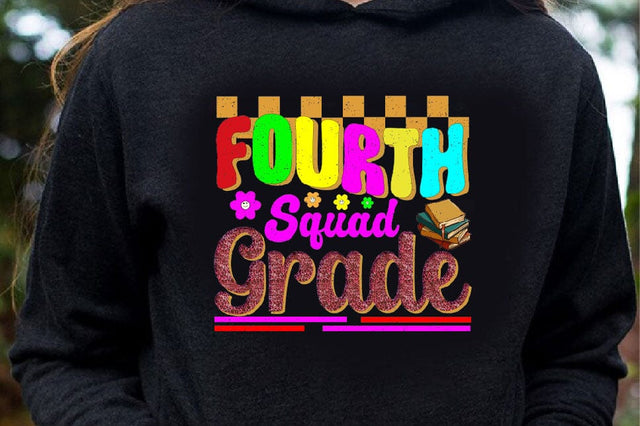 Fourth Grade Squad Sublimation SVGArt 