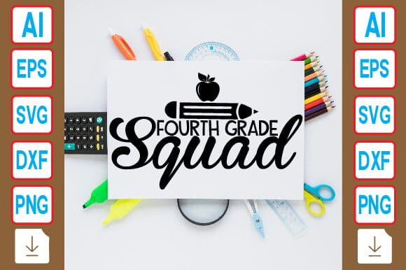 Fourth Grade Squad SVG Craftlabsvg24 
