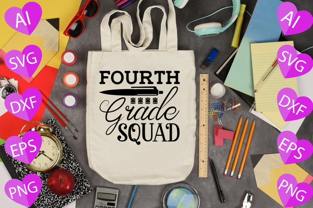 Fourth Grade Squad SVG CraftlabSvg29 