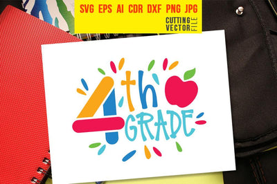 Fourth Grade SVG SVG VectorSVGdesign 