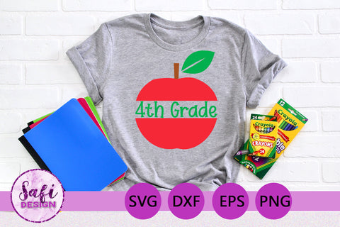 Fourth Grade Teachers Cut File Bundle SVG Safi Design 