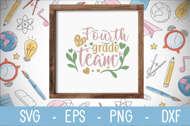 fourth grade team svg cut file SVG Svgcraft 