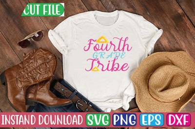 Fourth Grade Tribe SVG Cut File SVGs, Quotes and Sayings, Food & Drink, Holiday,On Sale, SVG Studio Innate 