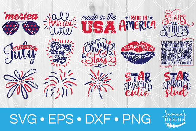 Fourth of July Bundle SVG SavanasDesign 