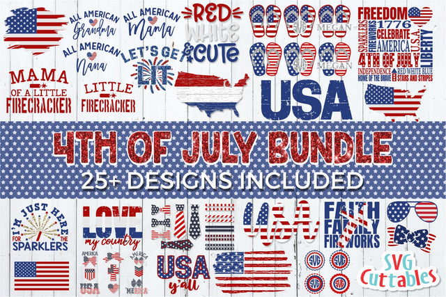 Fourth of July Bundle SVG Svg Cuttables