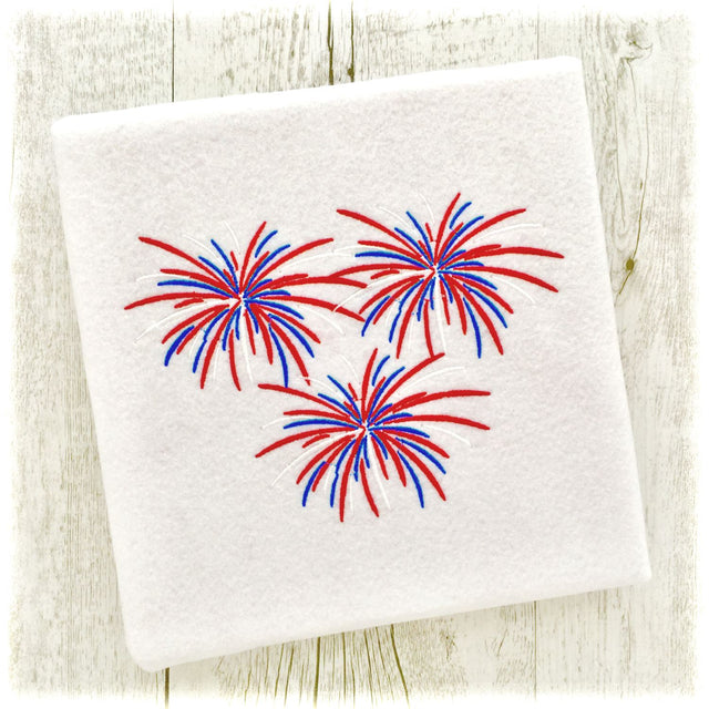 Fourth of July Embroidery Designs 4th Patriotic Fireworks - July 4th Embroidery Designs - 4th of July Machine Embroidery Designs - 6 Sizes Embroidery/Applique My Sew Cute Boutique 