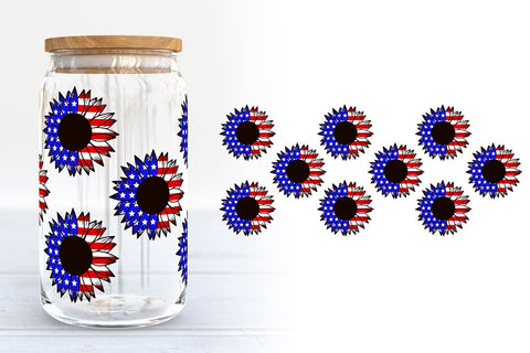 Fourth of July Libbey Can Glass SVG Bundle SVG B Renee Design 