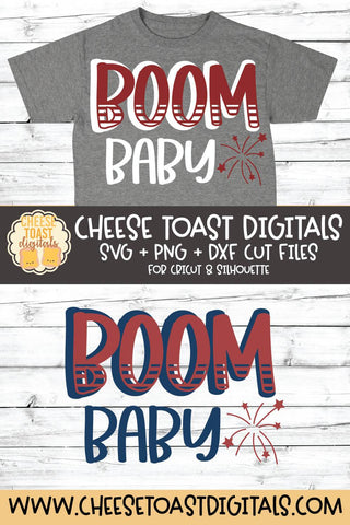 Fourth of July SVG | Boom Baby SVG Cheese Toast Digitals 