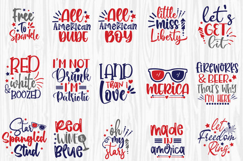 Fourth of July SVG Bundle, Patriotic Svg, USA Svg SVG Svgcraft 