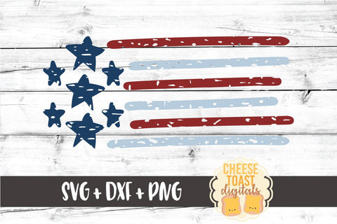 Fourth of July SVG | Distressed US Flag SVG Cheese Toast Digitals 